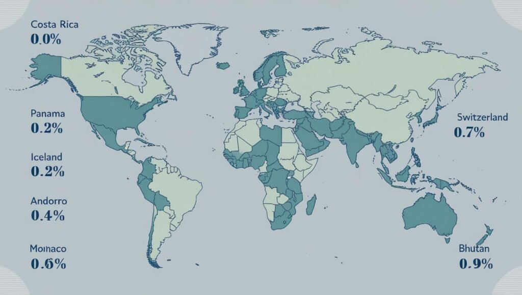 Countries with Lowest-Defence-Budgets