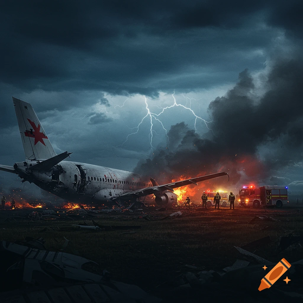 Airplane crash