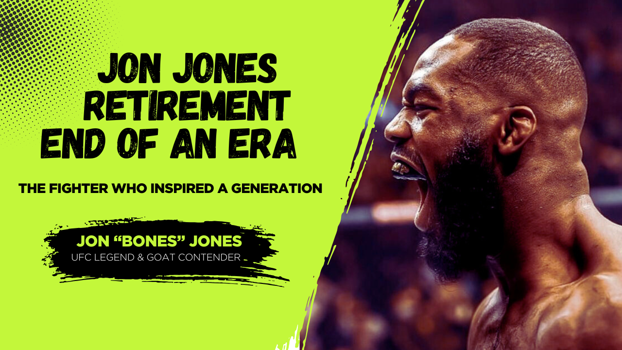 From fierce victories to a legendary farewell — Jon Jones Retirement marks the end of an era that redefined MMA greatness.