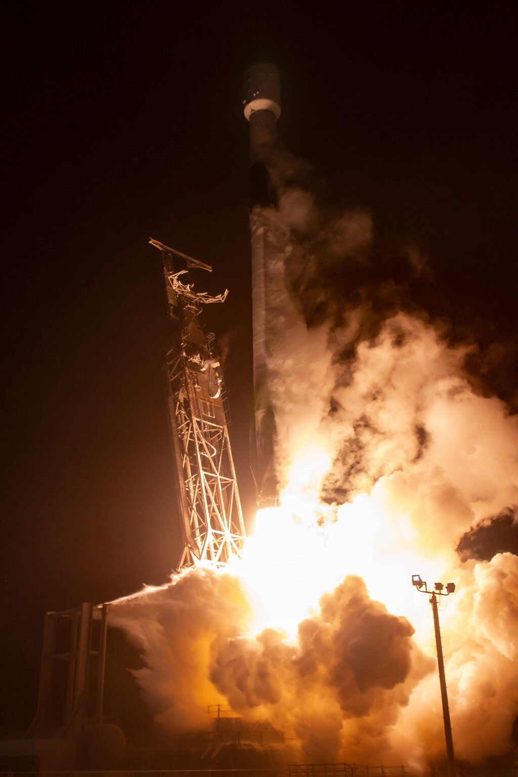 Starship test stand explosion at SpaceX Starbase on June 18, 2025
