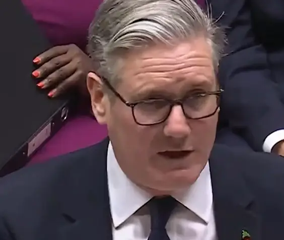 Keir Starmer delivering Parliament speech on UK–Turkey £8 billion defence deal and workers’ rights reforms