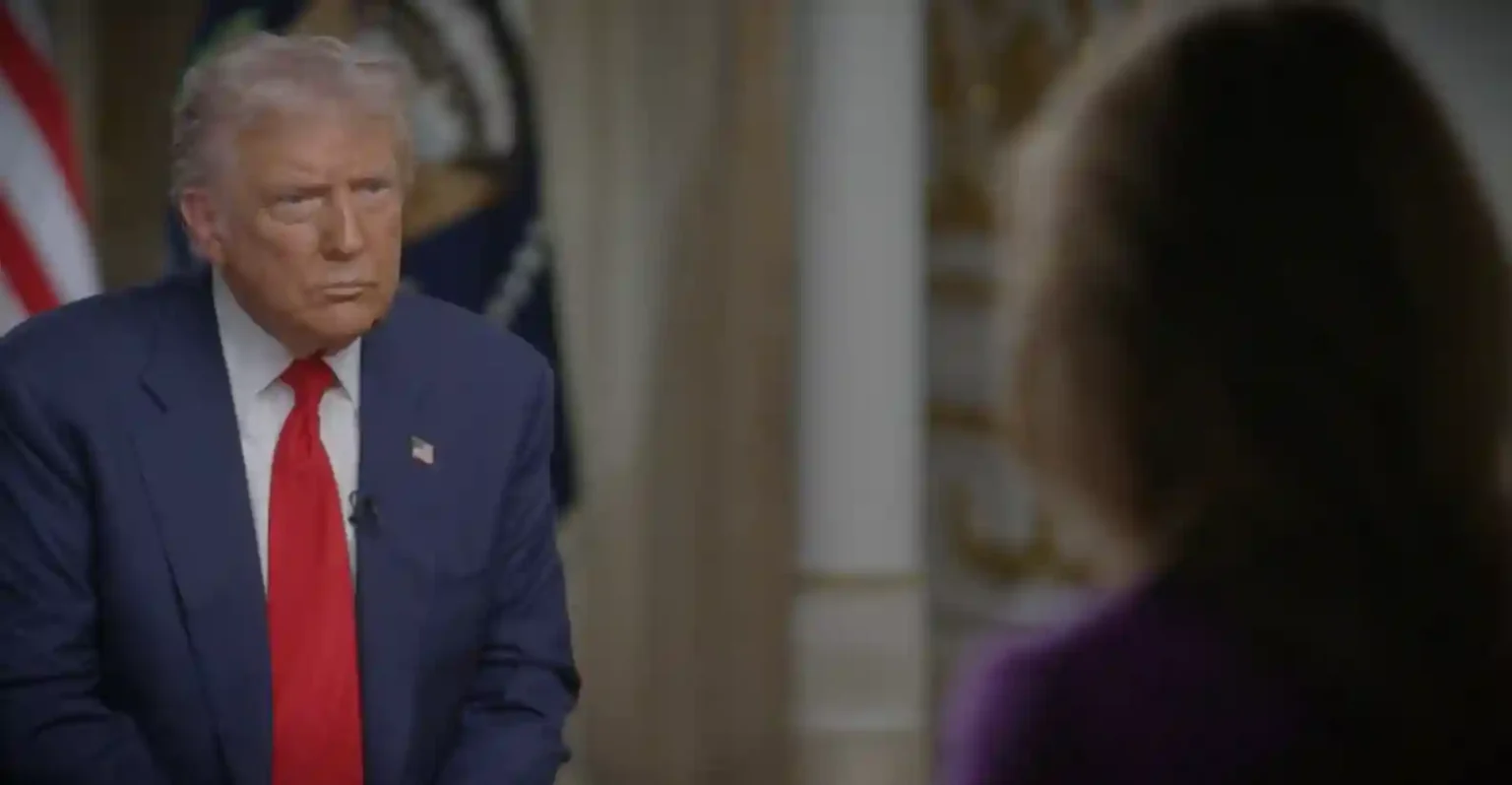 Donald Trump speaking during his 60 Minutes interview about U.S. nuclear weapons policy and global testing claims.