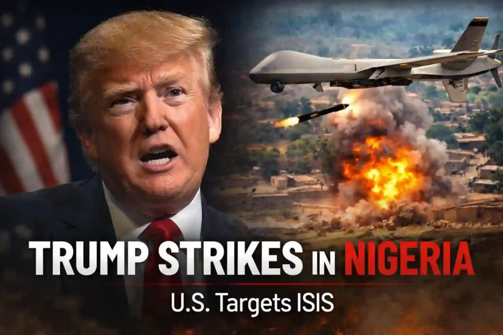 Trump strikes in Nigeria as the U.S. targets ISIS militants in a dramatic military escalation.