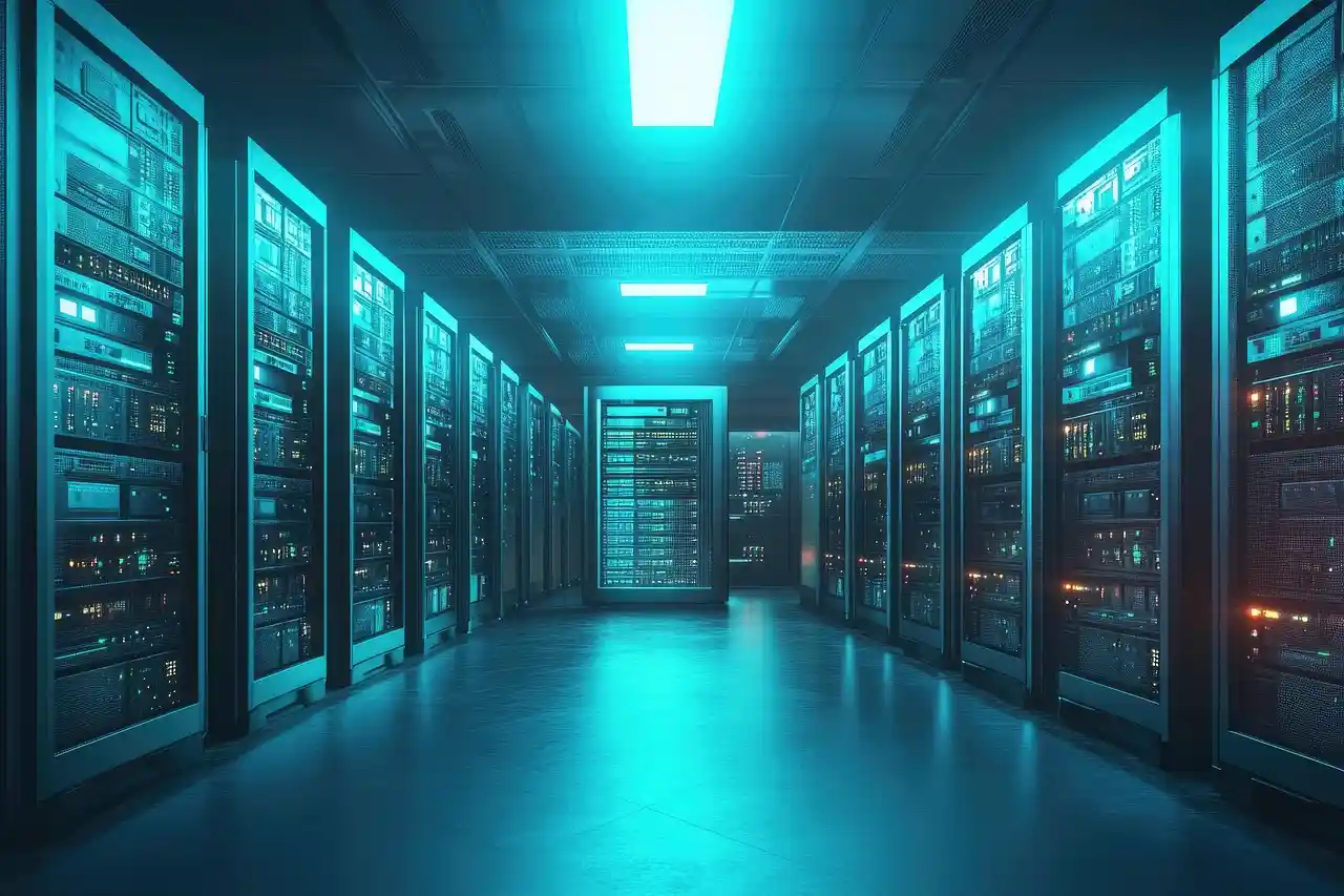 AI data center servers illustrating Microsoft AI electricity costs and power demand