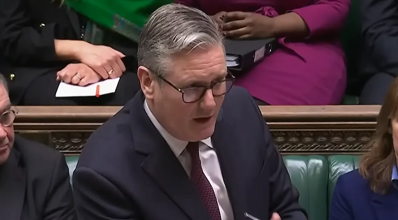 Keir Starmer delivers the Keir Starmer Epstein speech in the House of Commons during a heated parliamentary session