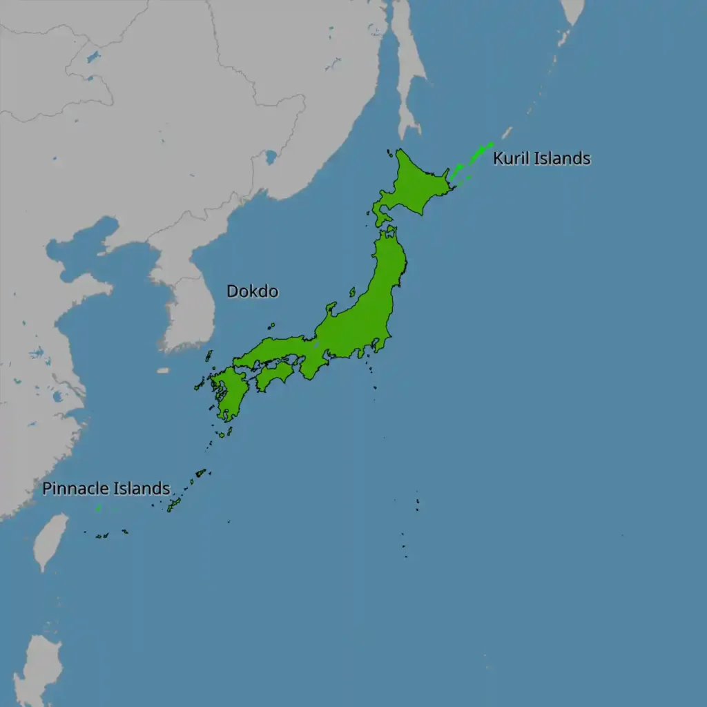 Japan earthquake warning map showing seismic zones and tectonic risk areas